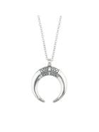 Shein Summer Design Silver Color Geometric Pendant Necklace