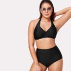 Shein Plus High Waist Halter Bikini Set