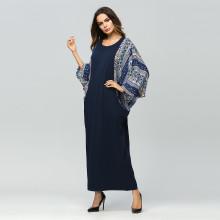 Shein Graphic Print Batwing Sleeve Dress
