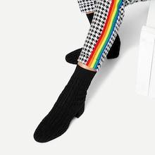 Shein Cable Knit Sock Boots