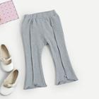Shein Toddler Girls Lettuce Edge Trim Flare Leg Pants