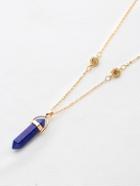 Shein Contrast Crystal Pendant Necklace