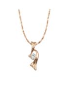 Shein Rose Gold Plated Pendant Necklace