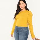 Shein Plus Puff Sleeve Fitted Tee