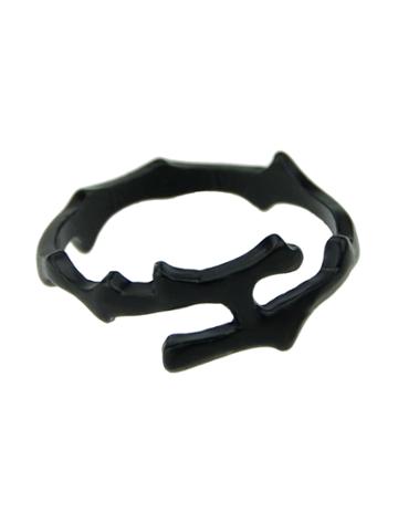 Shein Black Punk Unique Metal Rings