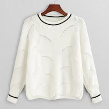 Shein Cut Out Drop Shoulder Sweater