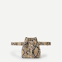Shein Snakeskin Pattern Drawstring Bum Bag