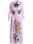 Shein Bowknot Applique Pouf Jacquard Dress