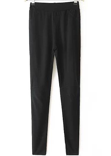 Shein Black Pockets Slim Pant