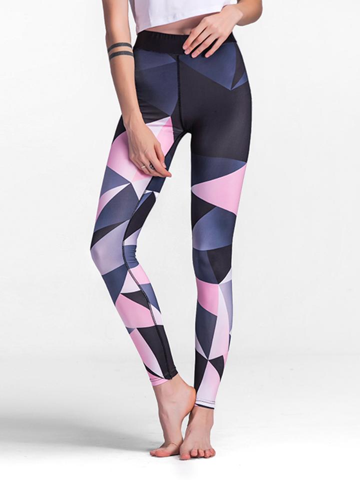 Shein Color Block Skinny Leggings