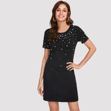 Shein Pearl Detail Dress