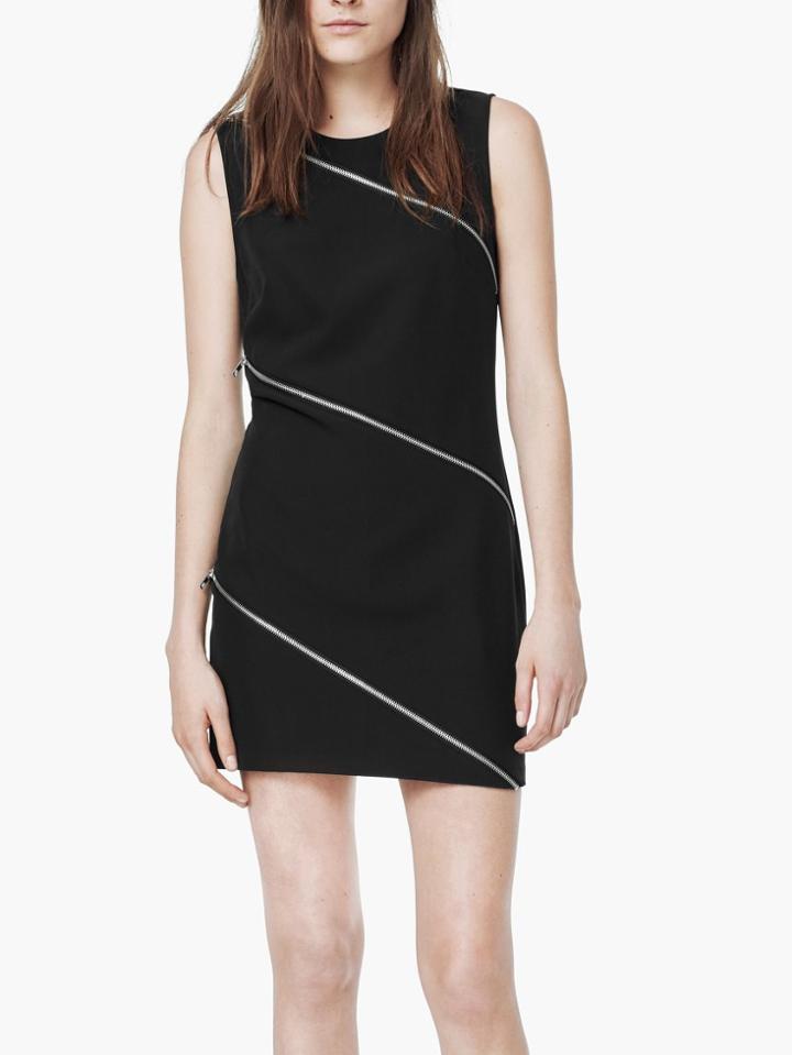 Shein Black Crew Neck Sleeveless Bodycon Dress