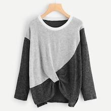 Shein Colorblock Twist Jumper