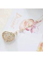 Rosewe Heart Shape Pendant Rhinestone Embellished Necklace Chain