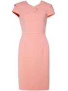 Shein Pink Backless Cap Sleeve Sheath Dress