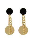 Shein New Coming Round Metal Piece Long Chain Earrings Accessories