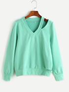 Shein Asymmetric Cutout Sweatshirt