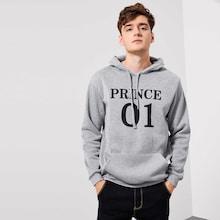 Shein Men Letter Print Drawstring Detail Hoodie