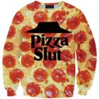 Shein 3d Printing Pizza Sweatshirt