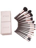 Shein Coffee Professional Makeup Brush Set With Box