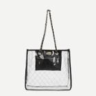 Shein Quilted Tote Bag With Chain Handle
