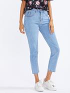 Shein Botanical Embroidered Jeans