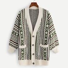 Shein Geo Pattern Coat