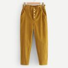 Shein Corduroy Frill Trim Pants