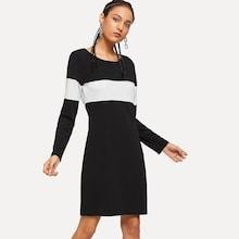 Shein Color Block Tunic Dress