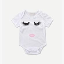Shein Toddler Girls Eyes Print Romper