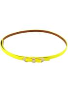 Shein Fashion Neon Yellow Bow Belt