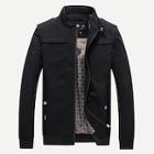 Shein Men Stand Neck Zipper Fly Solid Jacket