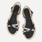 Shein Glitter Criss Cross Design Sandals