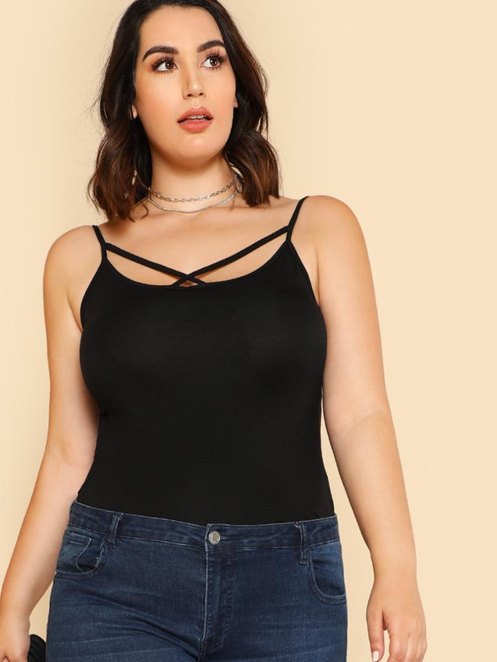 Shein Crisscross Neck Cami Top