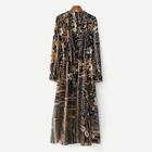 Shein Floral Print Button Through Shirt Dress
