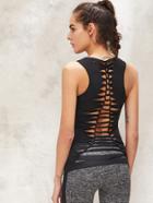 Shein Active Ladder Weaving Back Sports Tank Top