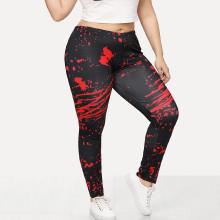 Shein Plus Random Print Leggings