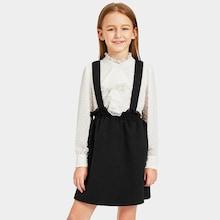 Shein Girls Frilled Neckline Dot Top