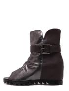 Shein Casual Mule Wedge Ankle Boots
