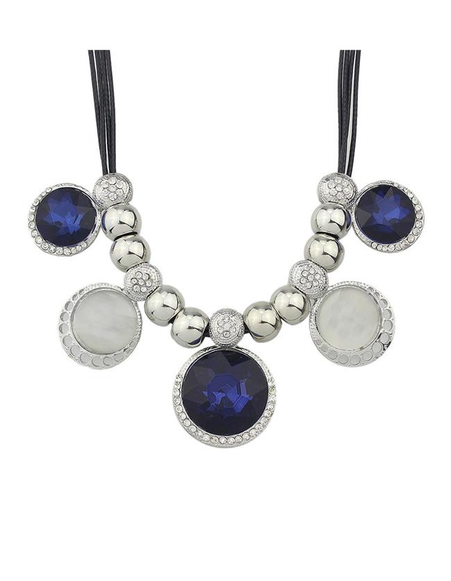 Shein Gemstone Statement Necklace