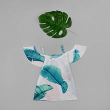 Shein Girls Tropical Print Cami Blouse