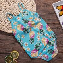 Shein Girls Pineapple Print Swimsuit