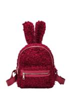 Shein Fuzzy Overlay Backpack With  Rabbit Ears