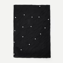 Shein Faux Pearl Decorated Pleated Scarf
