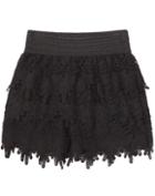 Shein Black Slim Lace Shorts
