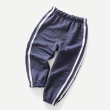 Shein Boys Tape Detail Elastic Foot Pants