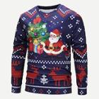Shein Men Christmas Print Sweatshirt