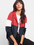 Shein Cut And Sew Windbreaker Hoodie Jacket