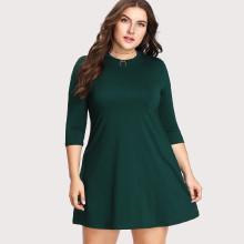 Shein Plus Round Neck Tee Dress
