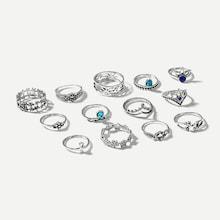 Shein Flower Detail Ring Set 13pcs